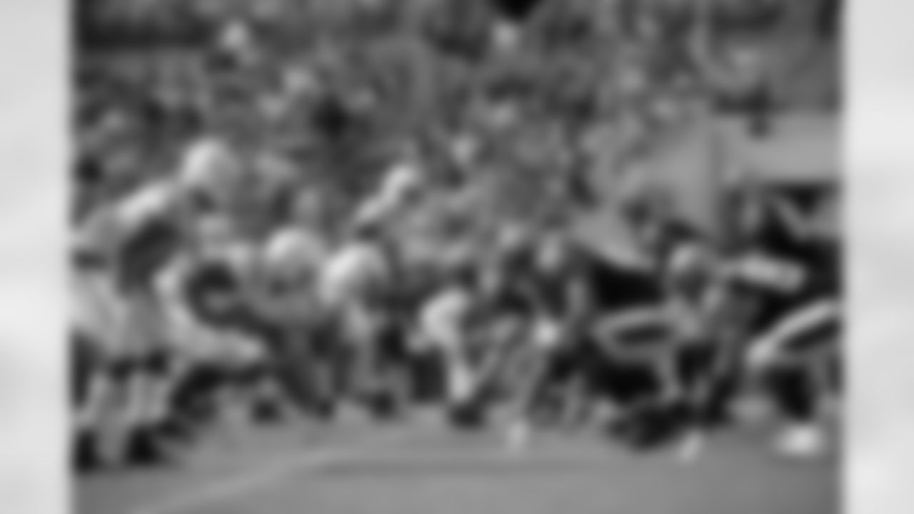 The Jacksonville Jaguars offense lines up at the line of scrimmage against the Indianapolis Colts defense during the first half of an NFL football game in Jacksonville, Fla., Sunday, Dec. 13, 2015. (AP Photo/Phelan M. Ebenhack)