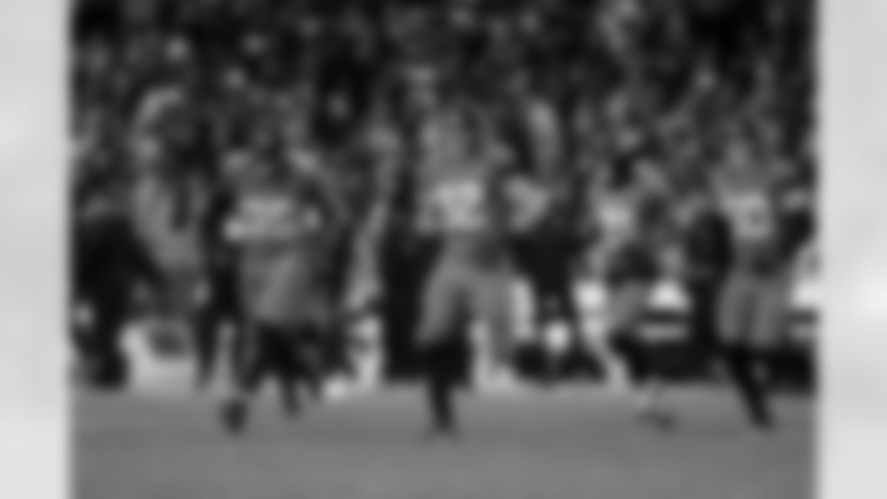 Jacksonville Jaguars vs. Los Angeles Rams

DL B.J. Green II (95) and DL Danny Striggow (92)