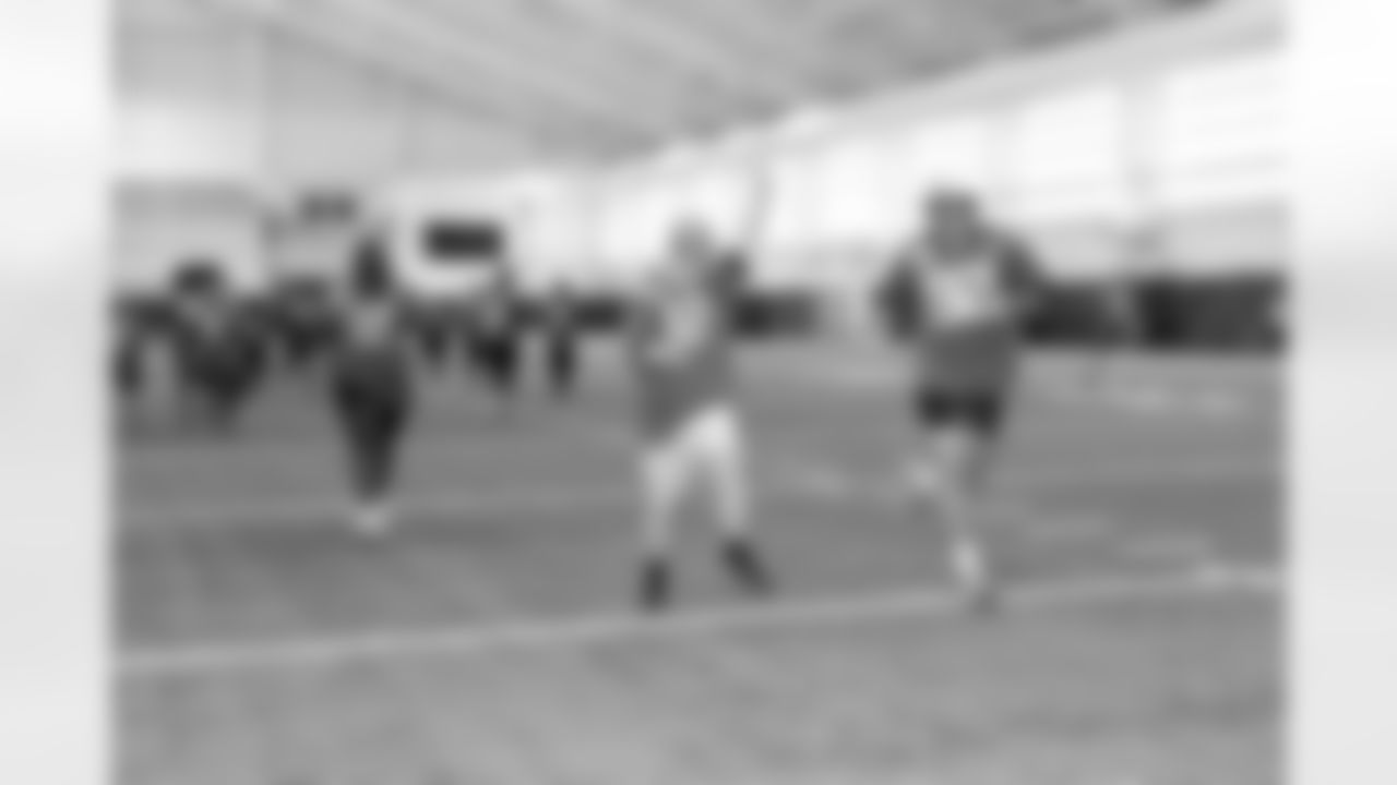 Jacksonville, Fla. — 2025 Special Olympics Fantasy Camp with the Jaguars rookie class at the Miller Electric Center on June 19, 2025.
DL Danny Striggow (92)