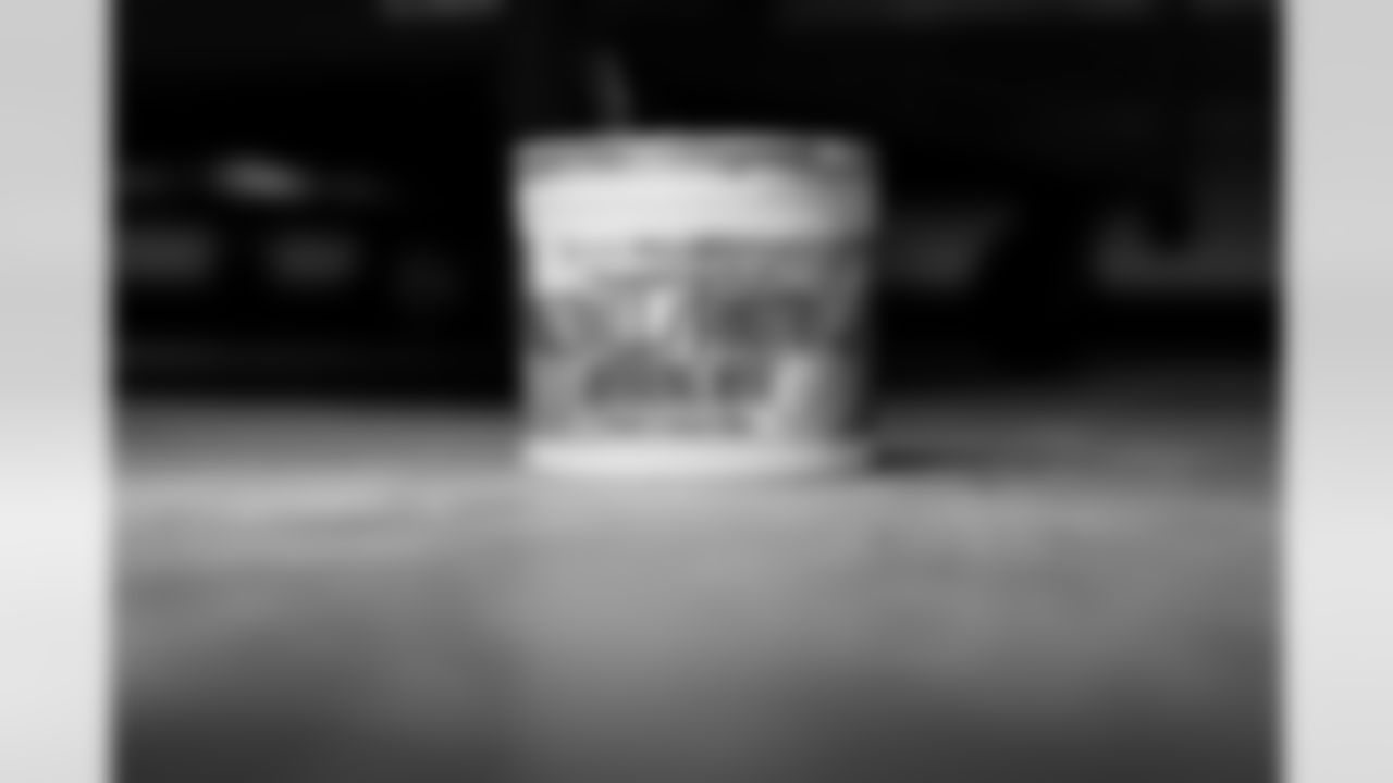 Jacksonville, Fla. — Jaguars football equipment staff prepare America 250 commemorative footballs at the Miller Electric Center on December 29, 2025.