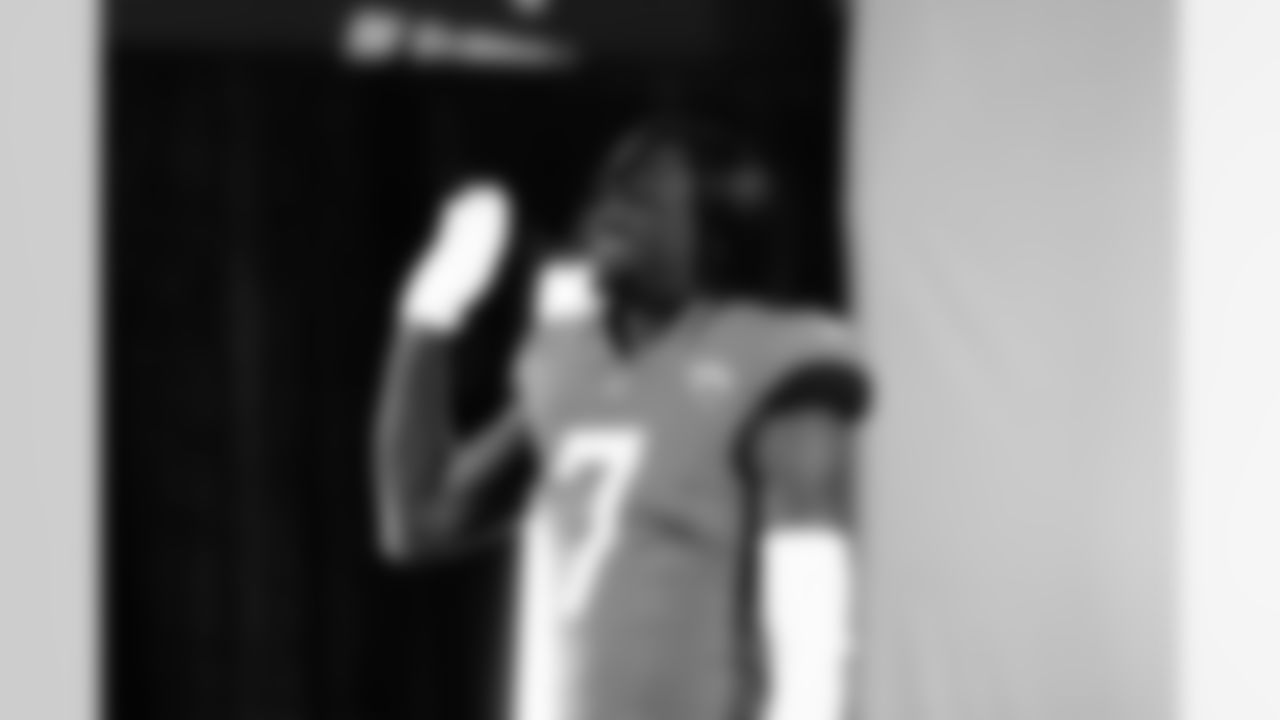 Jacksonville, Fla. — A behind-the-scenes image of wide receiver Brian Thomas Jr. (7) during the Jaguars 2024 Media Day on May 30, 2024.