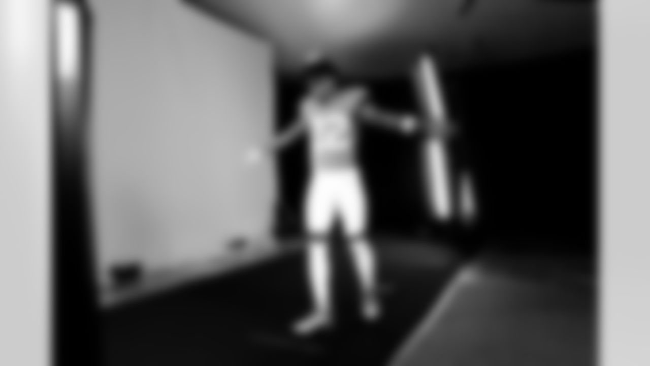 Jacksonville, Fla. — A behind-the-scenes image of cornerback Jarrian Jones (22) during the Jaguars 2024 Media Day on May 30, 2024.