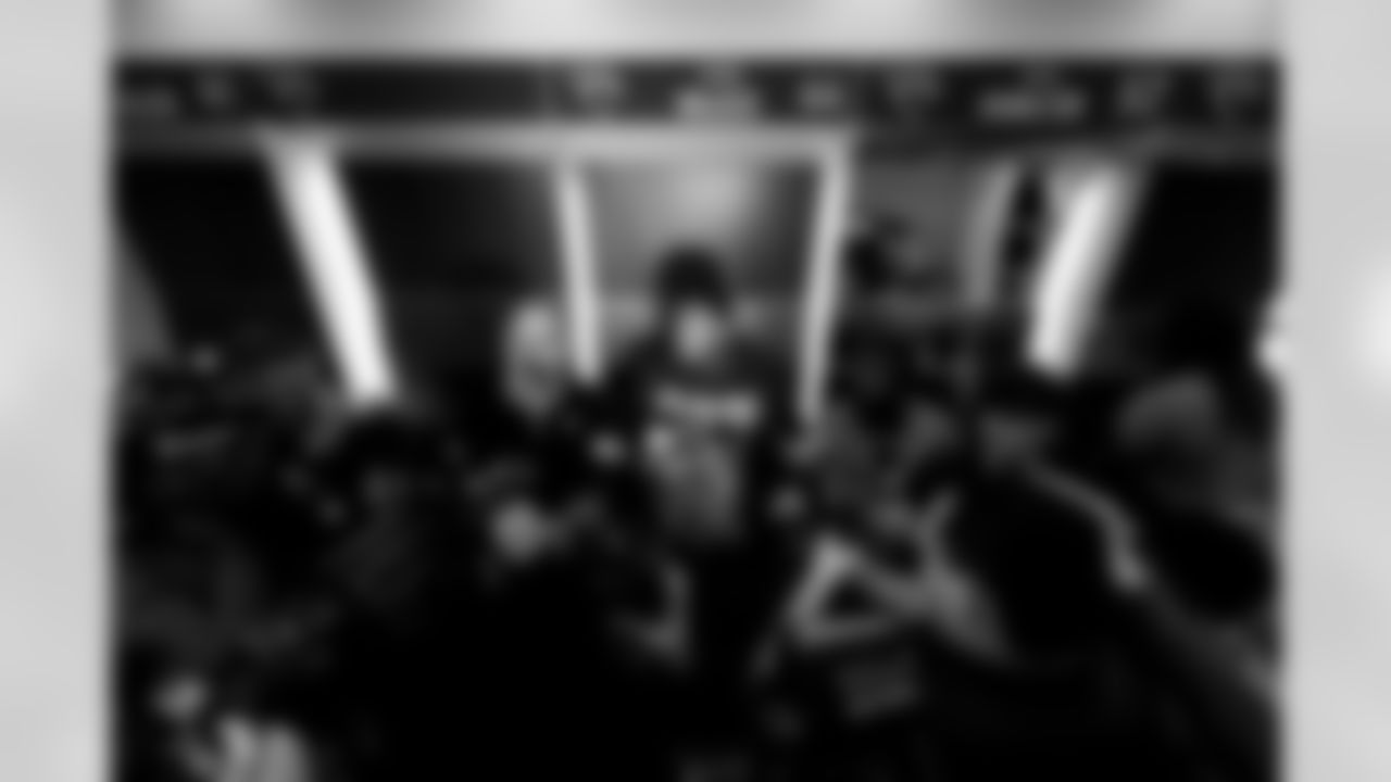 Jacksonville, Fla. — Jaguars defensive end Travon Walker speaks to the media during locker clean out at the Miller Electric Center on January 12, 2026.