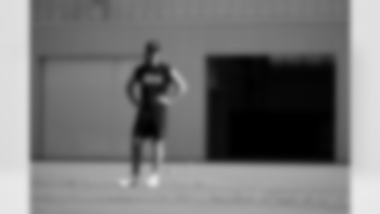 Jacksonville, Fla. — Jaguars quarterback Trevor Lawrence during voluntary offseason workouts at the Miller Electric Center on April 24, 2024.
