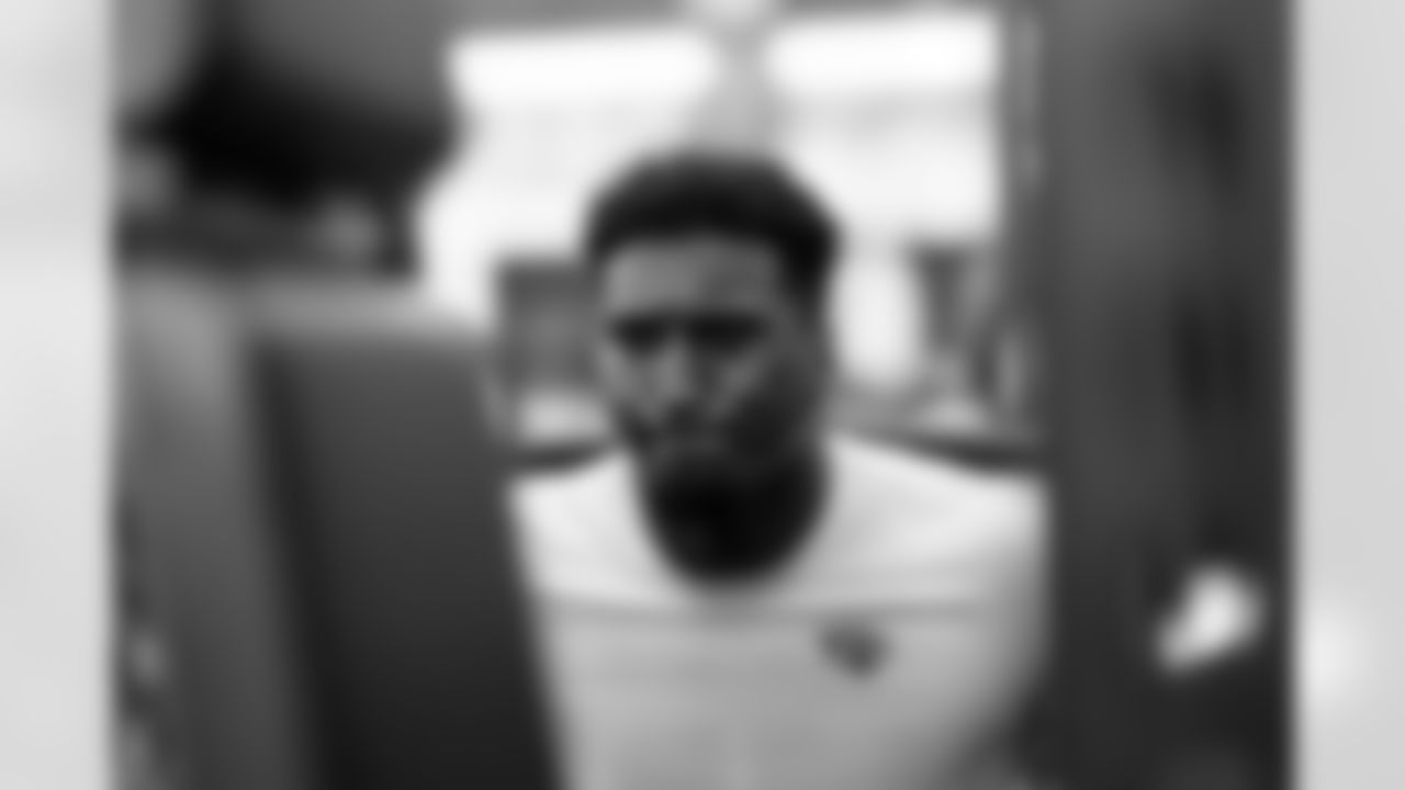 Jacksonville, Fla. — Jaguars outside linebacker Yasir Abdullah during voluntary offseason workouts at the Miller Electric Center on April 25, 2024.
