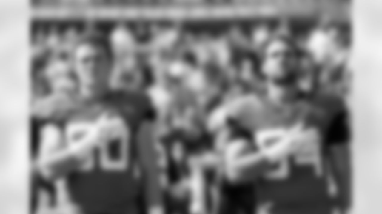 Jacksonville Jaguars vs Los Angeles Chargers
LB Branson Combs (50) and LB Jack Kiser (54)