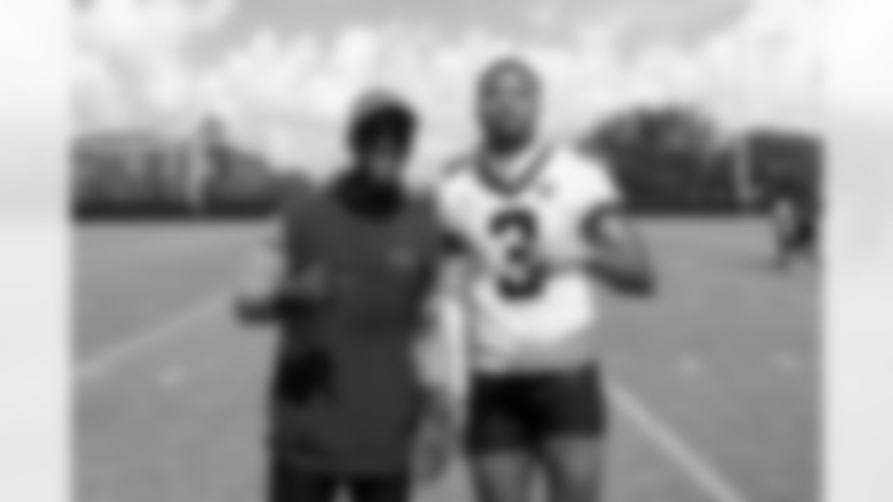 Jacksonville, Fla. — Jaguars football staff and cornerback Tyson Campbell (3) after mandatory minicamp at the Miller Electric Center on June 12, 2025.