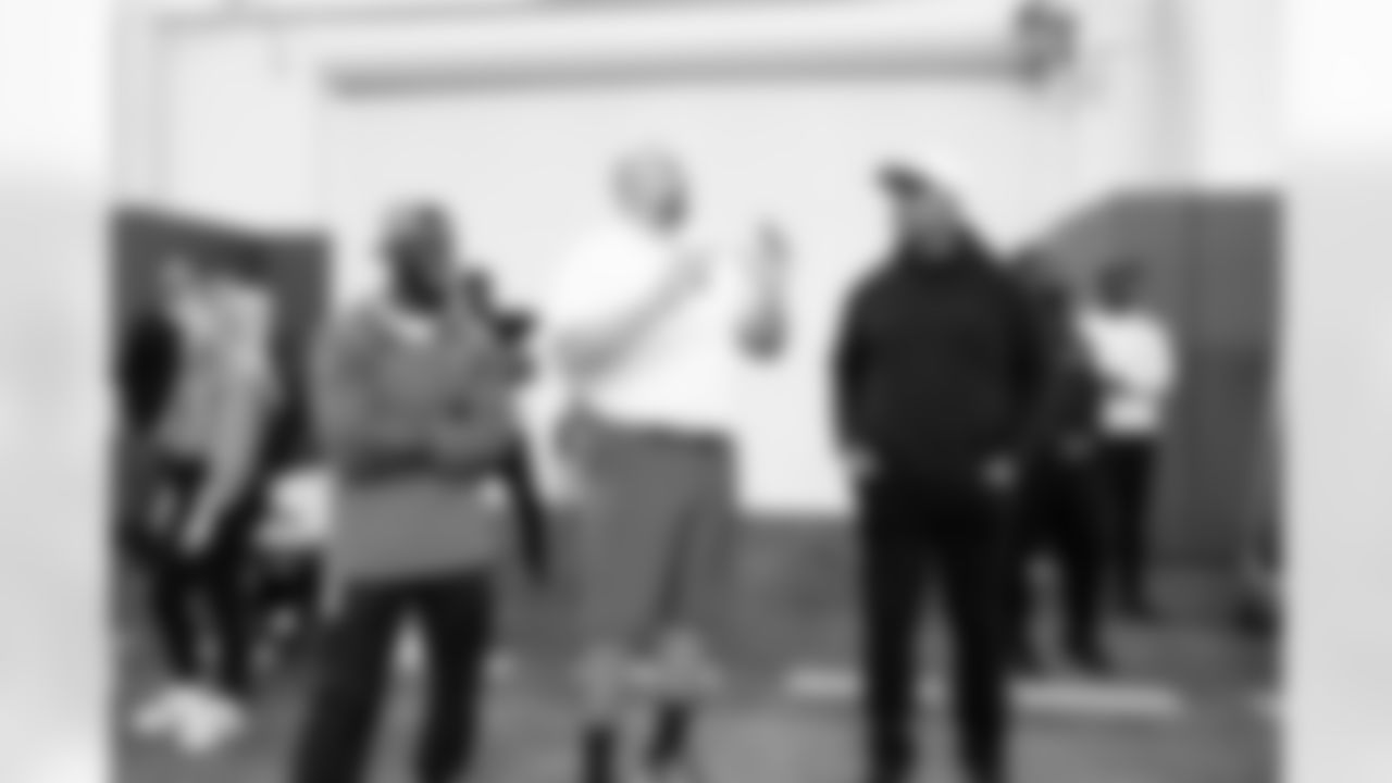 Jacksonville, Fla. — Jaguars Legends attend Jaguars practice at the Miller Electric Center on December 6, 2025.