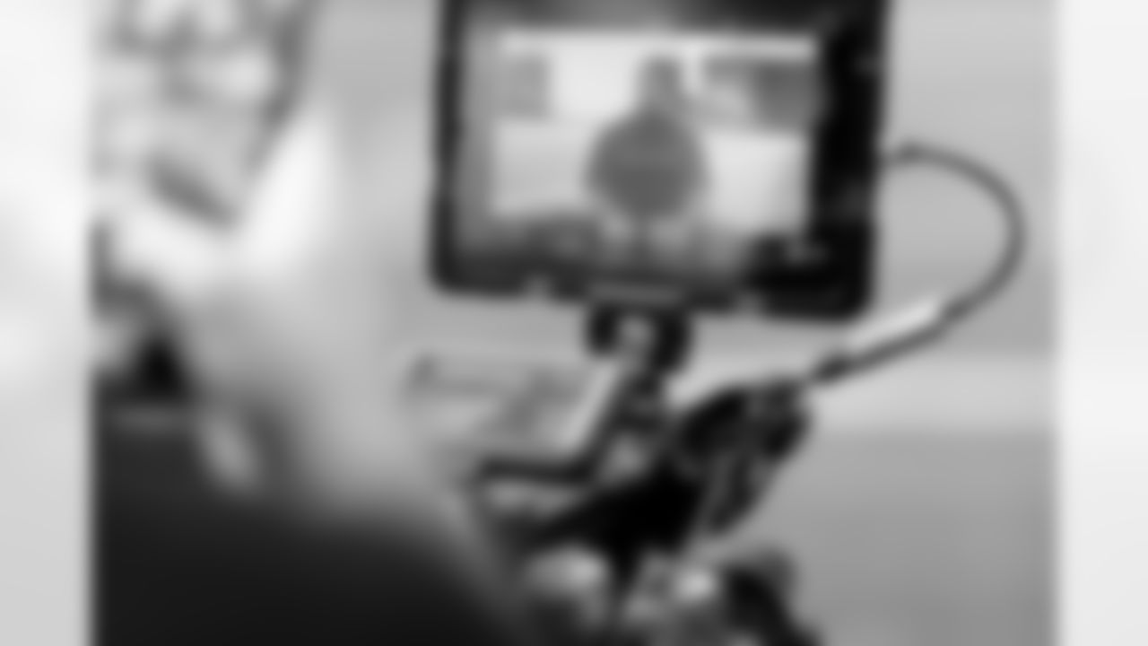 Jacksonville, Fla. — A behind-the-scenes image from The Pivot Podcast interview with Jaguars wide receiver Brian Thomas Jr. at the Miller Electric Center on August 10, 2025.