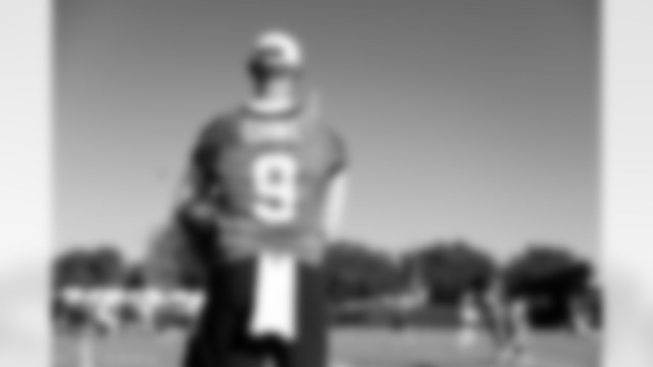 Jacksonville, Fla. — Jaguars punter Logan Cooke (9) during training camp at the Miller Electric Center on July 27, 2025.