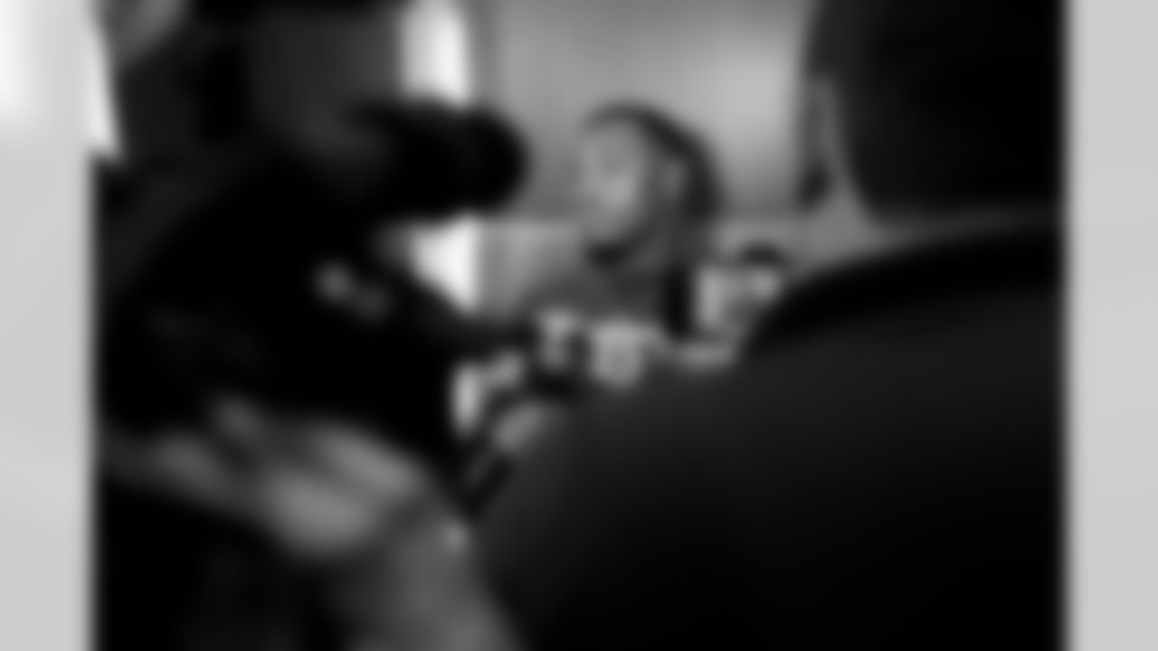 Jacksonville, Fla. — Jaguars defensive end Travon Walker speaks to the media during locker clean out at the Miller Electric Center on January 12, 2026.