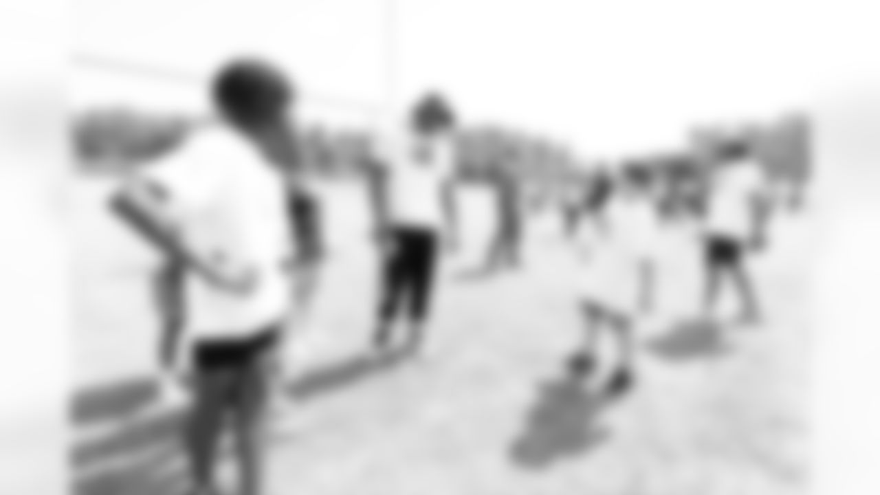Thomaston, Ga. — Jaguars outside linebacker Travon Walker hosts his second annual Travon Walker Foundation Youth Football Camp at Upson-Lee Middle School on June 15, 2024.