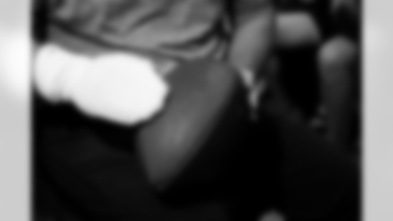 Jacksonville, Fla. — Jaguars football equipment staff prepare America 250 commemorative footballs at the Miller Electric Center on December 29, 2025.