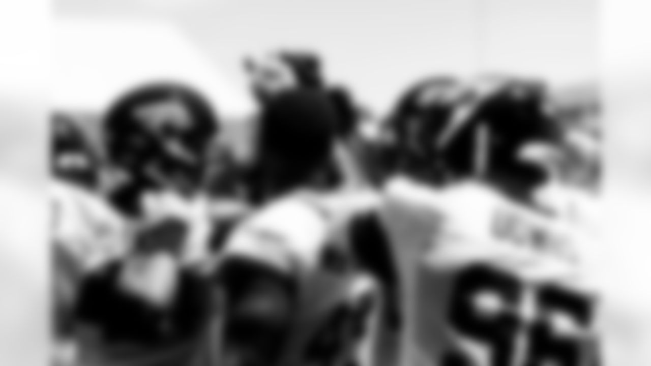 Jacksonville, Fla. — Jaguars defensive line during OTAs at the Miller Electric Center on May 27, 2025.