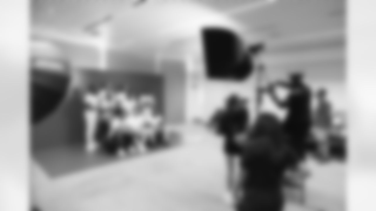 Jacksonville, Fla. — A behind-the-scenes image of the Jaguars 2025 Draft Class JAX Photoshoot at the Miller Electric Center on June 17, 2025.