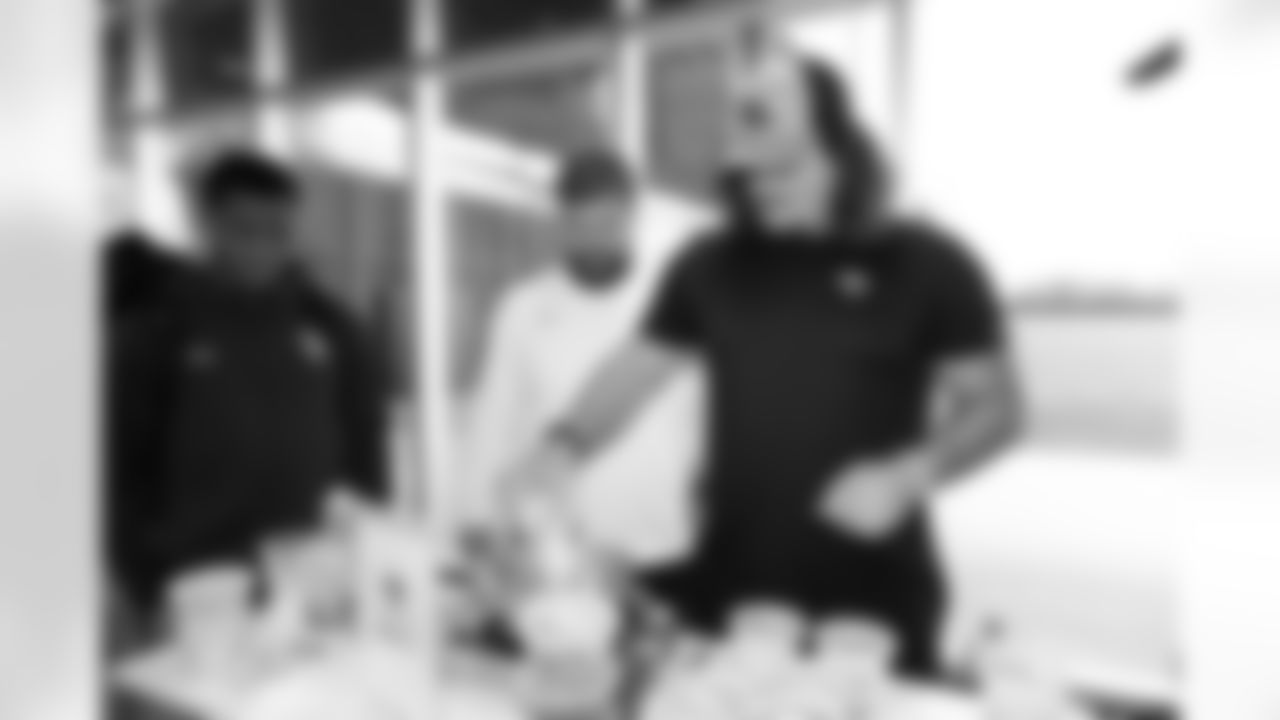 Jacksonville, Fla. — Jaguars center Jonah Monheim during the rookie cooking competition at the Miller Electric Center on June 3, 2025.