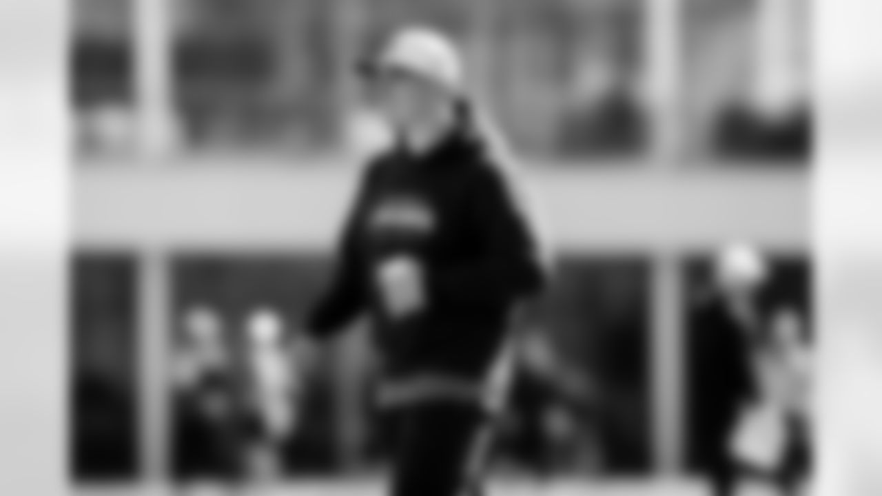 Jacksonville, Fla. — Jaguars offensive coordinator Grant Udinski during practice at the Miller Electric Center on November 12, 2025.