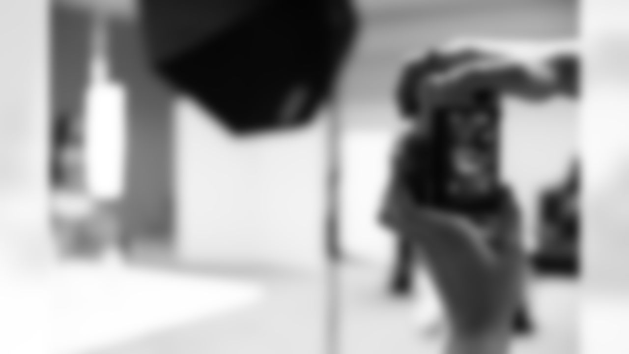 Jacksonville, Fla. — A behind-the-scenes image of The ROAR of the Jaguars poster photoshoot at the Miller Electric Center on June 22, 2025.