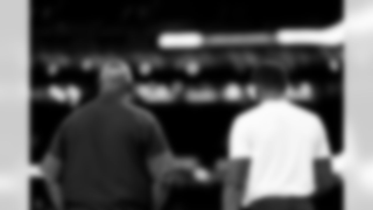 Jacksonville Jaguars vs New Orleans Saints
wide receivers coach Edgar Bennett and WR Dyami Brown