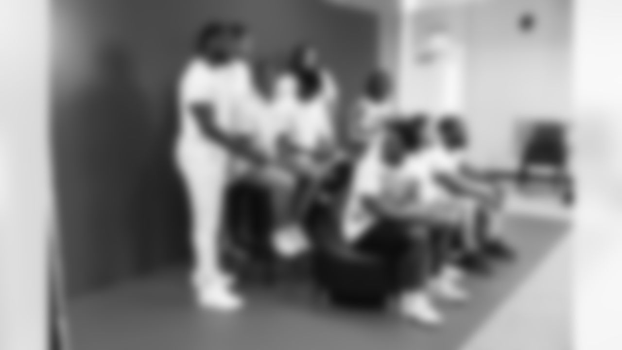Jacksonville, Fla. — A behind-the-scenes image of the Jaguars 2025 Draft Class JAX Photoshoot at the Miller Electric Center on June 17, 2025.