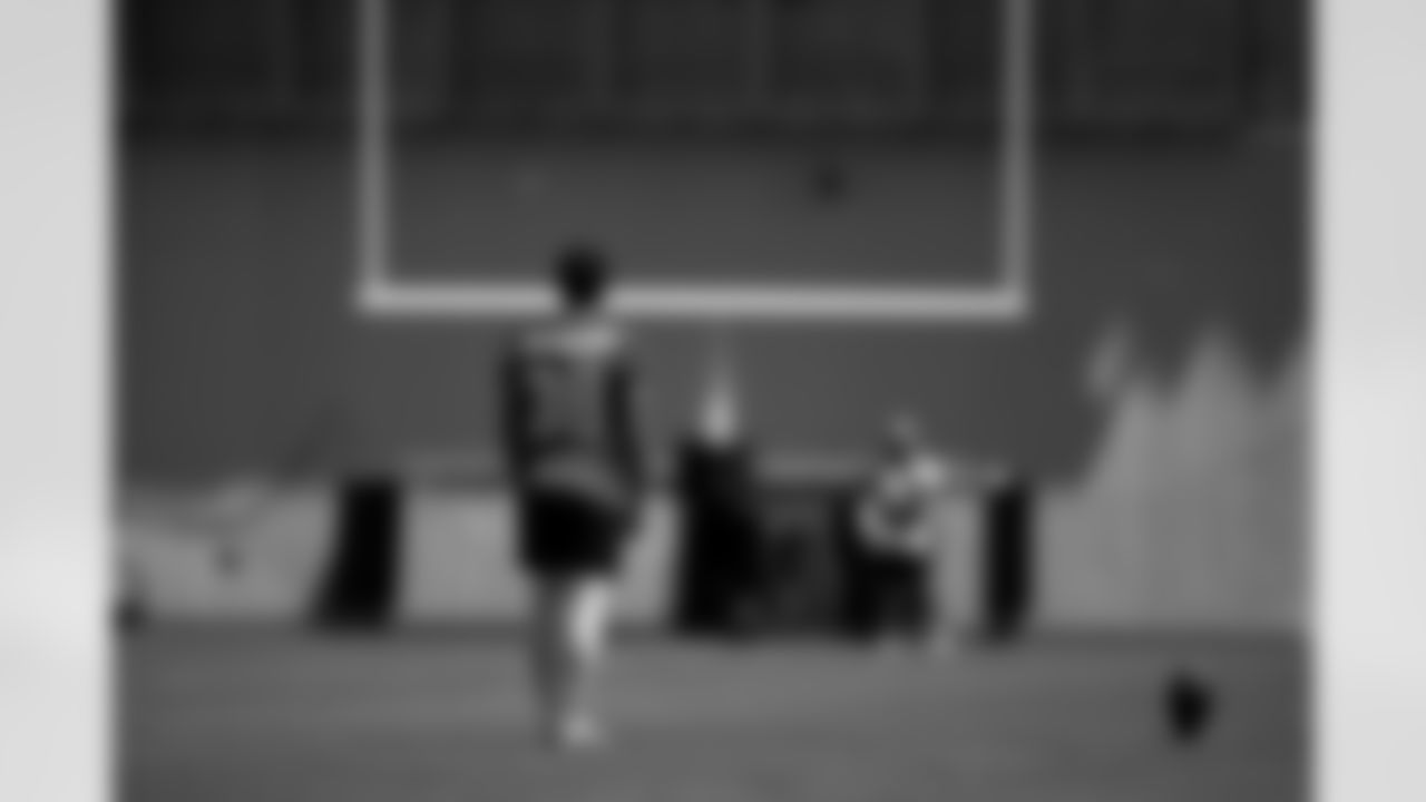Jacksonville, Fla. — Jaguars kicker Riley Patterson (38) during voluntary offseason workouts at the Miller Electric Center on April 29, 2024.