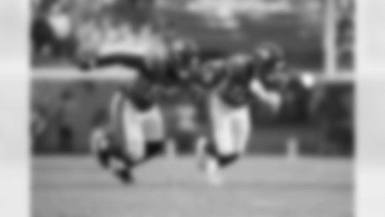 Jacksonville Jaguars vs Indianapolis Colts

DL B.J. Green II (95) and LB Jack Kiser (54)