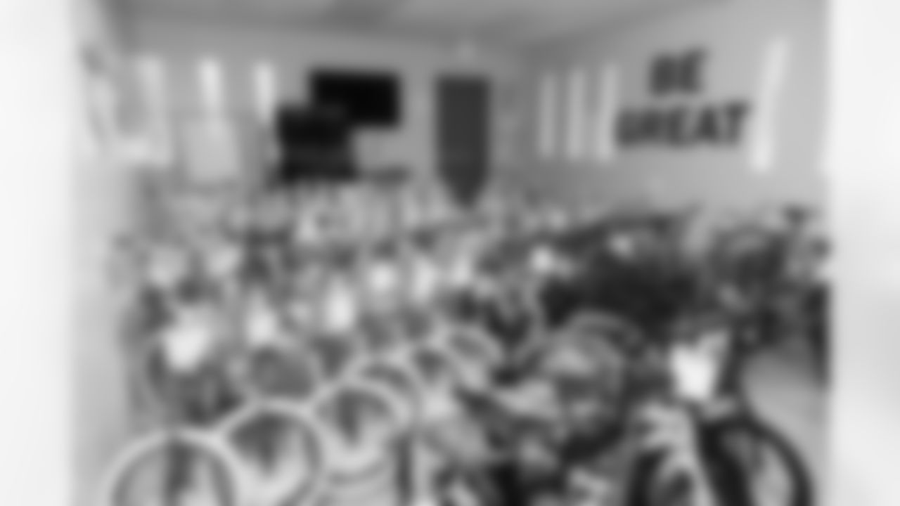 Jacksonville, Fla. — Jaguars offensive lineman Fred Johnson is donating 80 bikes to the children at the Windy Hill Boys & Girls Club on May 21, 2025.
