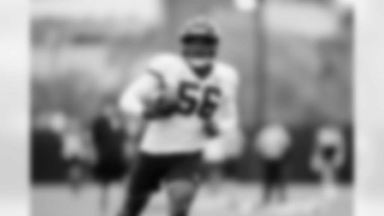 Jacksonville, Fla. — Jaguars linebacker Yasir Abdullah (56) during practice at the Miller Electric Center on December 4, 2025.