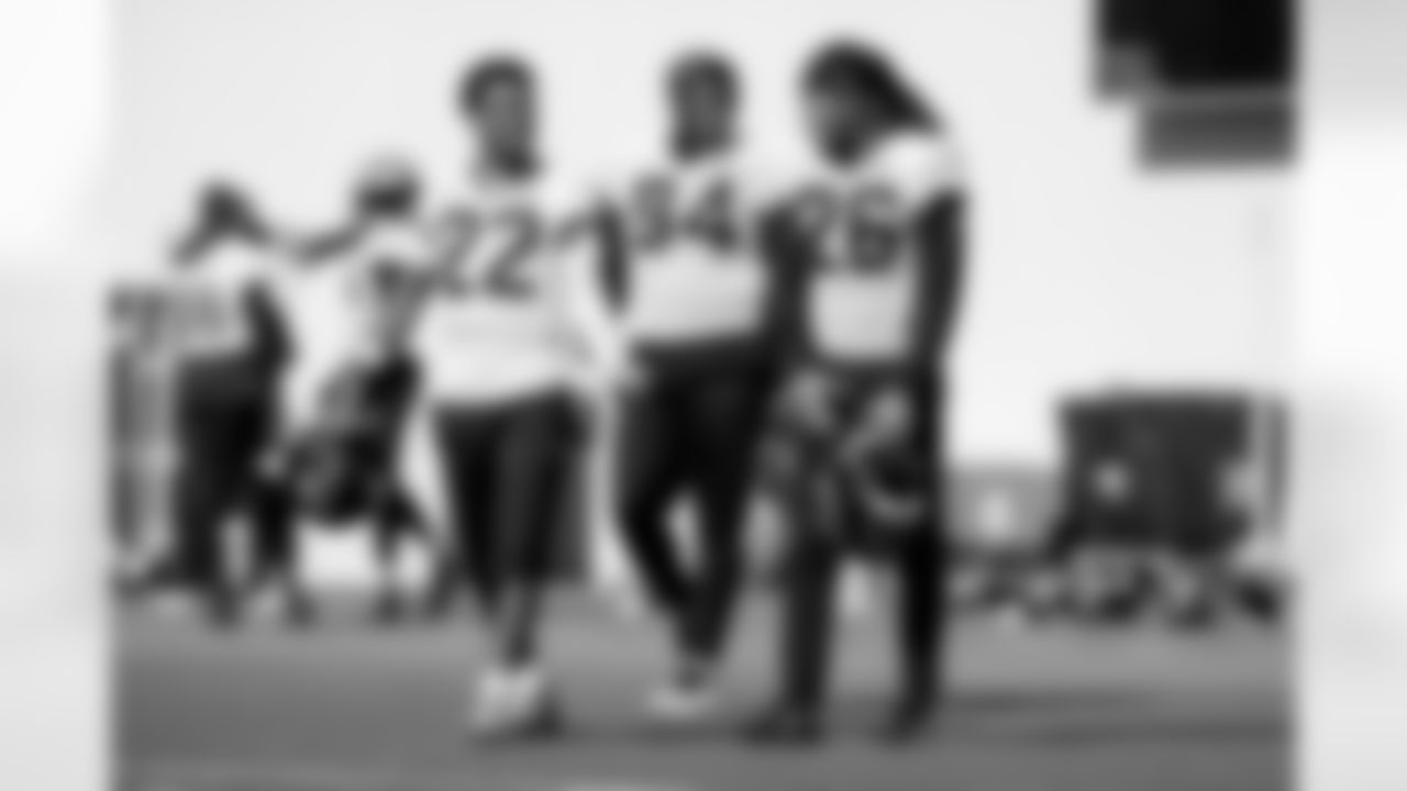 Jacksonville, Fla. — Jaguars cornerback Jarrian Jones (22) and safety Antonio Johnson (26) during practice at the Miller Electric Center on January 1, 2026.