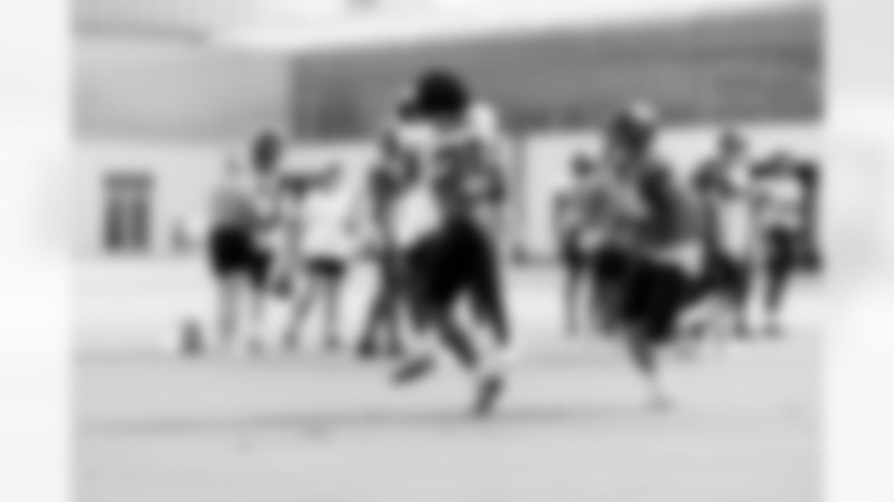 Jacksonville, Fla. — Jaguars running back Ja'Quinden Jackson (38) during training camp at the Miller Electric Center on August 14, 2025.