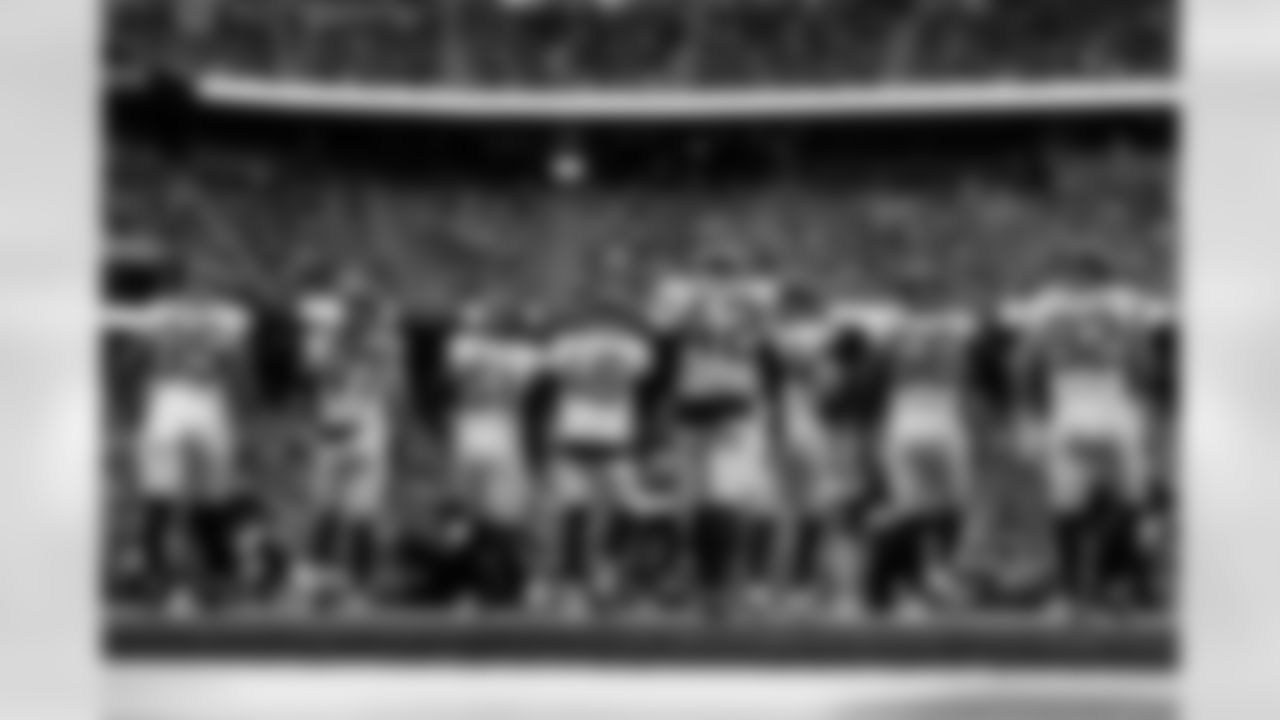 Jacksonville Jaguars vs Houston Texans

DL B.J. Green II (95), LB Dennis Gardeck (47), LB Ventrell Miller (51), LS Ross Matiscik (46), S Andrew Wingard (42), LB Yasir Abdullah (56), and DL Danny Striggow (92)