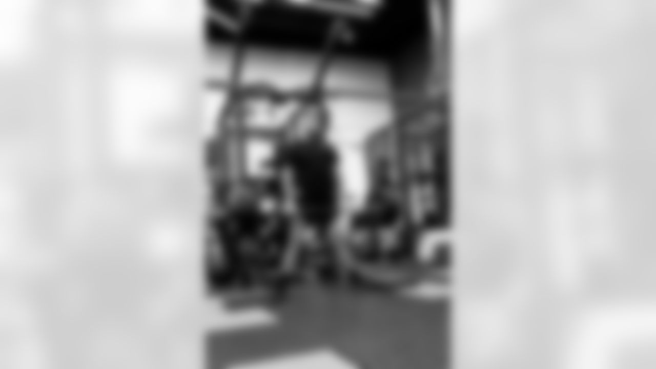 Jacksonville, Fla. — Jaguars offensive lineman Chandler Brewer during voluntary offseason workouts at the Miller Electric Center on April 24, 2024.