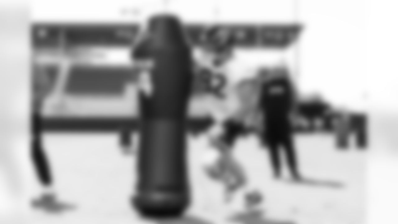 Jacksonville, Fla. — Jaguars defensive lineman Danny Striggow (92) during practice at the Miller Electric Center on December 11, 2025.