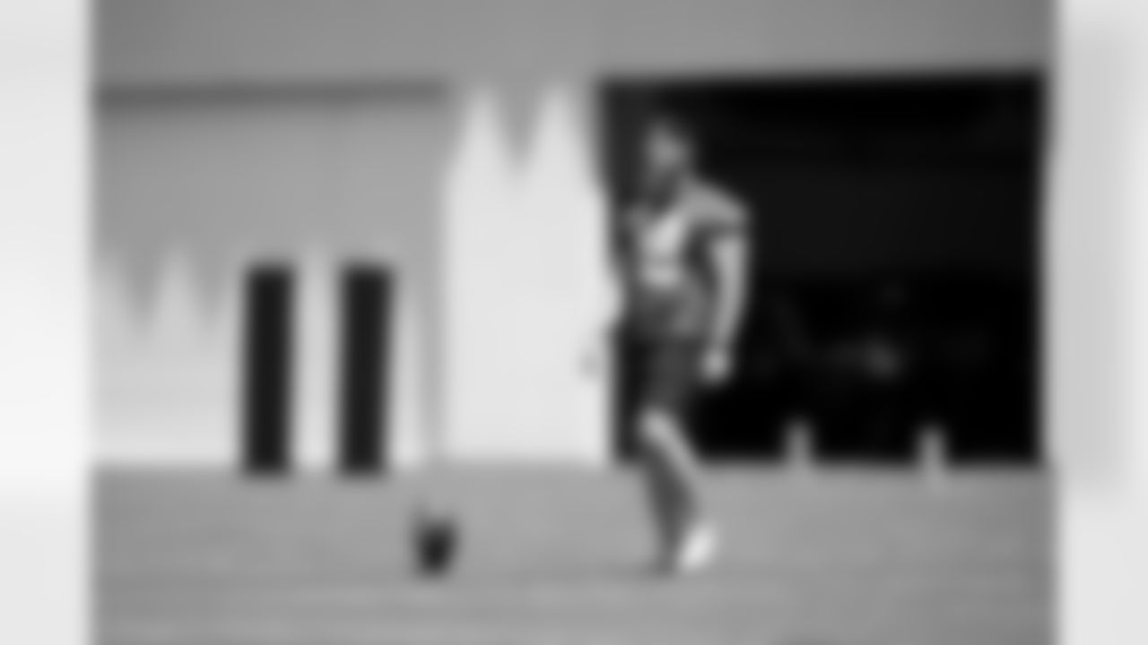 Jacksonville, Fla. — Jaguars kicker Joey Slye (19) during voluntary offseason workouts at the Miller Electric Center on April 29, 2024.