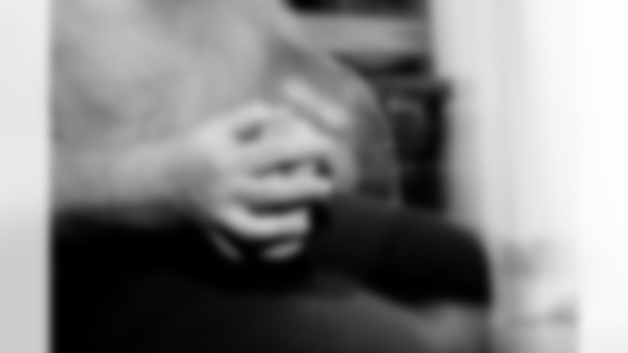 Jacksonville, Fla. — Jaguars football equipment staff prepare America 250 commemorative footballs at the Miller Electric Center on December 29, 2025.