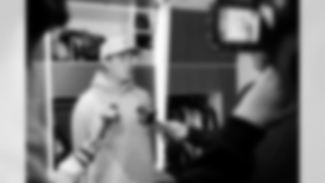 Jacksonville, Fla. — Jaguars kicker Cam Little speaks to the media during locker clean out at the Miller Electric Center on January 12, 2026.