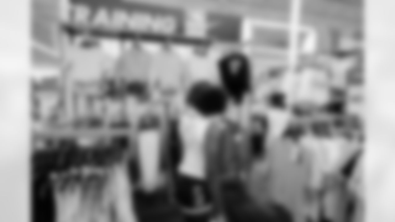 Jacksonville, Fla. — Jaguars Elite Girls Flag athletes during a shopping spree sponsored by Academy Sports & Outdoors on August 6, 2025.
