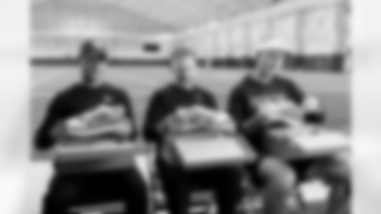 Assistant Quarterbacks Coach Andrew Breiner, Outside Linebackers Coach Bill Shuey, and Quarterbacks Coach Mike McCoy — Triple Negative Breast Cancer Foundation