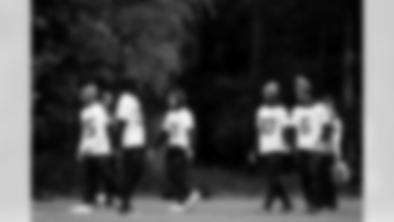 Watford, U.K. — Jaguars defensive backs during practice at The Grove on October 15, 2024.
