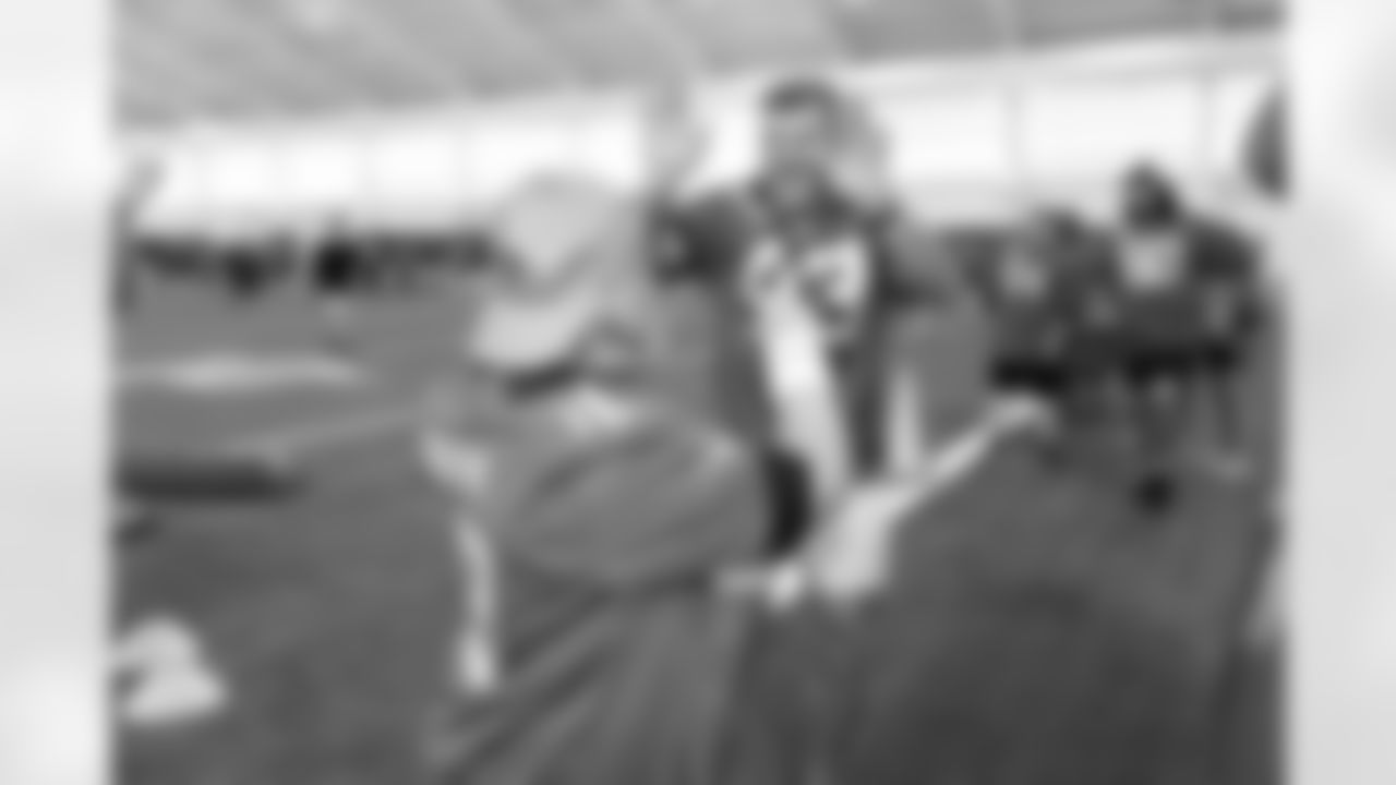 Jacksonville, Fla. — 2025 Special Olympics Fantasy Camp with the Jaguars rookie class at the Miller Electric Center on June 19, 2025.
TE John Copenhaver (43)