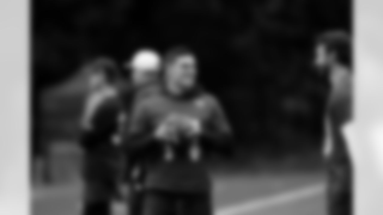 Watford, U.K. — Jaguars quarterback Nick Mullens (14) during practice at The Grove on October 15, 2024.