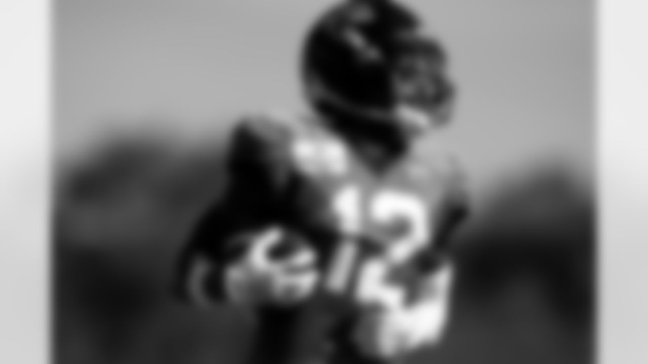 Jacksonville, Fla. — Jaguars wide receiver/defensive back Travis Hunter (12) during training camp at the Miller Electric Center on July 28, 2025.