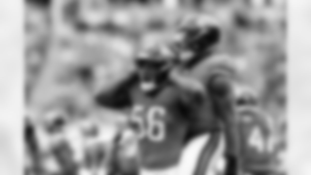 Jacksonville Jaguars vs Tennessee Titans

LB Yasir Abdullah (56) and LB Ventrell Miller (51)