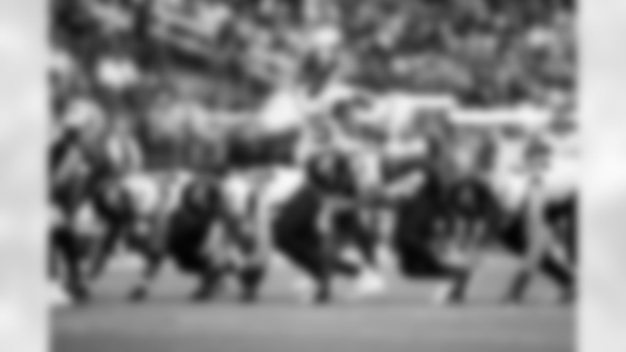 Jacksonville Jaguars vs Las Vegas Raiders

DL B.J. Green II (95), LB Branson Combs (50), LB Yasir Abdullah (56), and DL Danny Striggow (92)