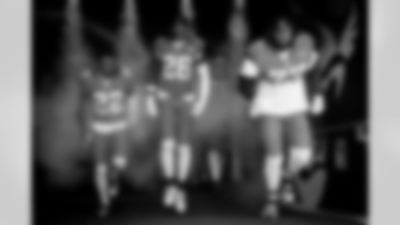 Jacksonville Jaguars vs Seattle Seahawks
CB Jarrian Jones (22), S Antonio Johnson (26) and OL Anton Harrison (77)