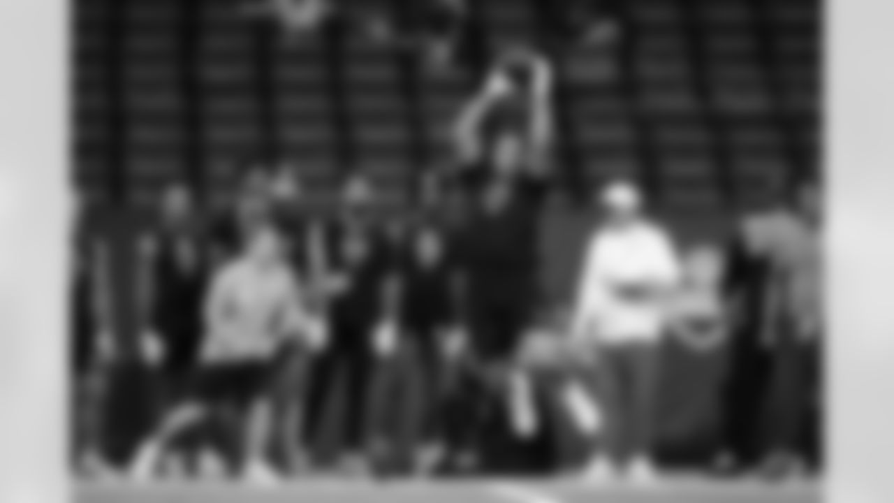 Southern California wide receiver Makai Lemon (29) participates in a drill during the 2026 NFL Scouting Combine on Saturday, February 28, 2026 in Indianapolis, Indiana. (Cooper Neill/NFL)