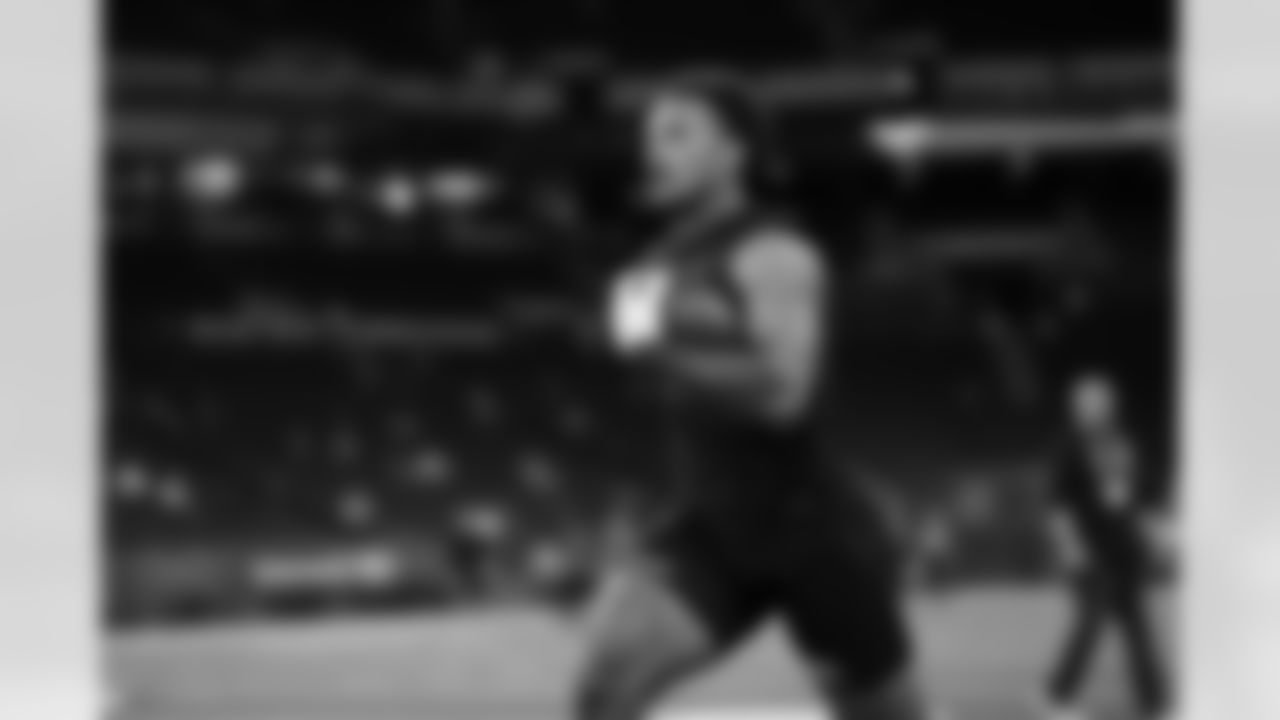 Kentucky running back Seth McGowan (12) participates in a drill during the 2026 NFL Scouting Combine on Saturday, February 28, 2026 in Indianapolis, Indiana. (Cooper Neill/NFL)