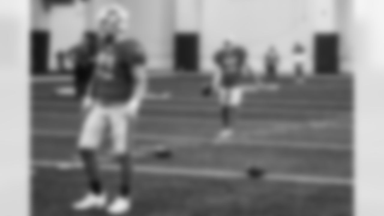 Detroit Lions kicker Riley Patterson (36) during practice at the Lions training facility in Allen Park, MI on November 29, 2023. (Jeff Nguyen/Detroit Lions)