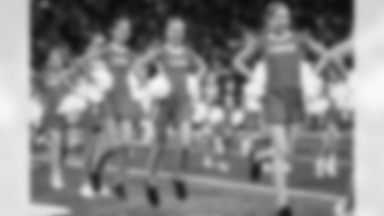 Junior Cheer participants perform at halftime during an NFL football game against the Pittsburgh Steelers on Sunday, Dec. 21, 2025 in Detroit. (Mike Ferdinande/Detroit Lions)