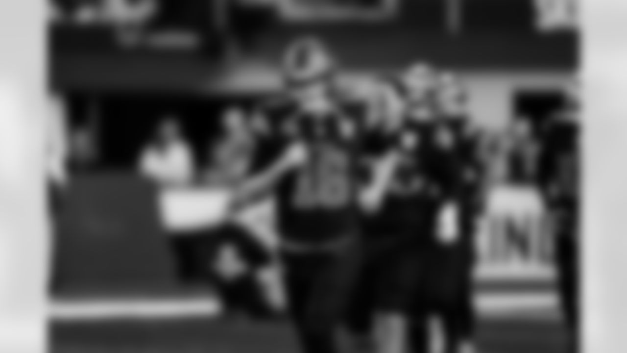 Detroit Lions quarterback Jared Goff (16) before an NFL football game against the Minnesota Vikings on Thursday, Dec. 25, 2025 in Minneapolis. (Jeff Nguyen/Detroit Lions via AP)